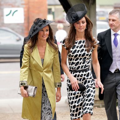 LAMBOURN, UNITED KINGDOM - JUNE 11: (EMBARGOED FOR PUBLICATION IN UK NEWSPAPERS UNTIL 48 HOURS AFTER CREATE DATE AND TIME) Pippa Middleton and Catherine Duchess of Cambridge attend the wedding of Sam Waley-Cohen and Annabel Ballin at St. Michael and All Angels church on June 11, 2011 in Lambourn, England. (Photo by Indigo/Getty Images)