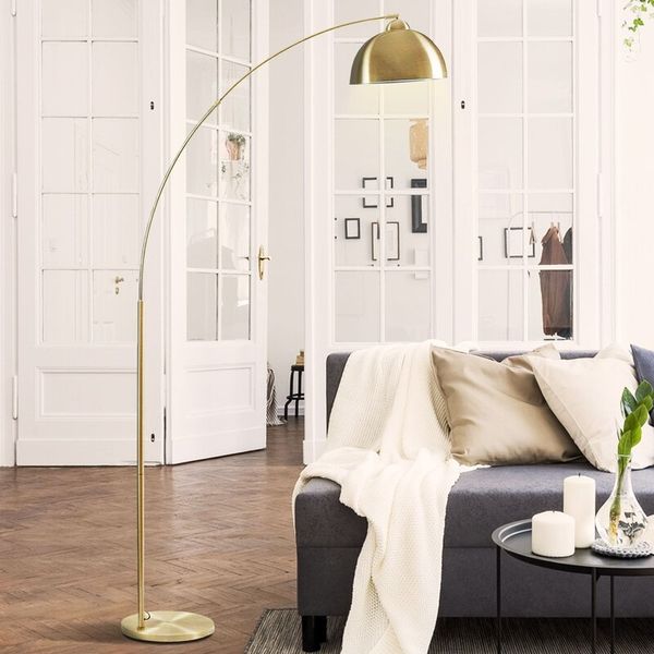 Joss & Main Santori 79'' Gold Arched Floor Lamp