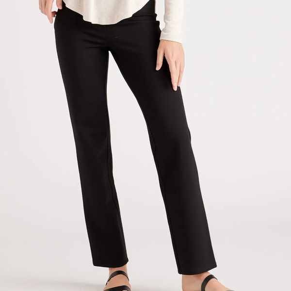 Quince Ultra-Stretch Ponte Straight Leg Pants - 30