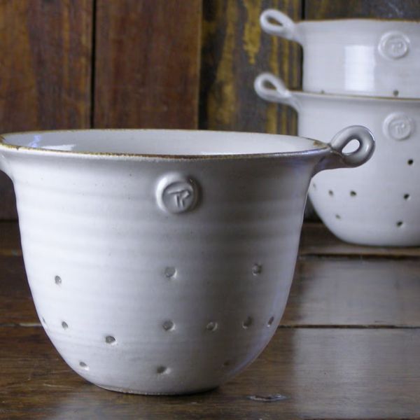 White Colander Berry Bowl