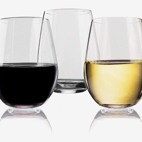Vivocci Unbreakable Elegant Plastic Wine Glasses