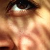 Close-Up Of Woman Eye And Cheek