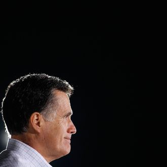 Republican presidential candidate, former Massachusetts Gov. Mitt Romney speaks during a campaign event at All-Star Building Material January 22, 2012.