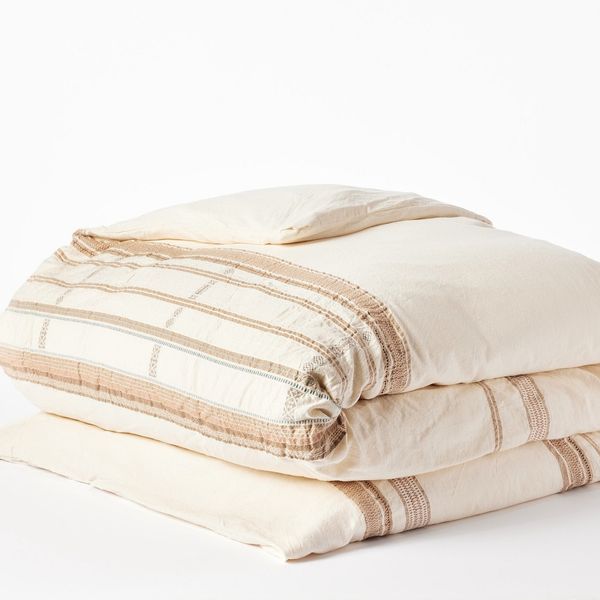 Coyuchi Bodega Bay Organic Duvet Cover - Full/Queen