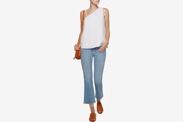 M.I.H JEANS Marty cropped high-rise flared jeans