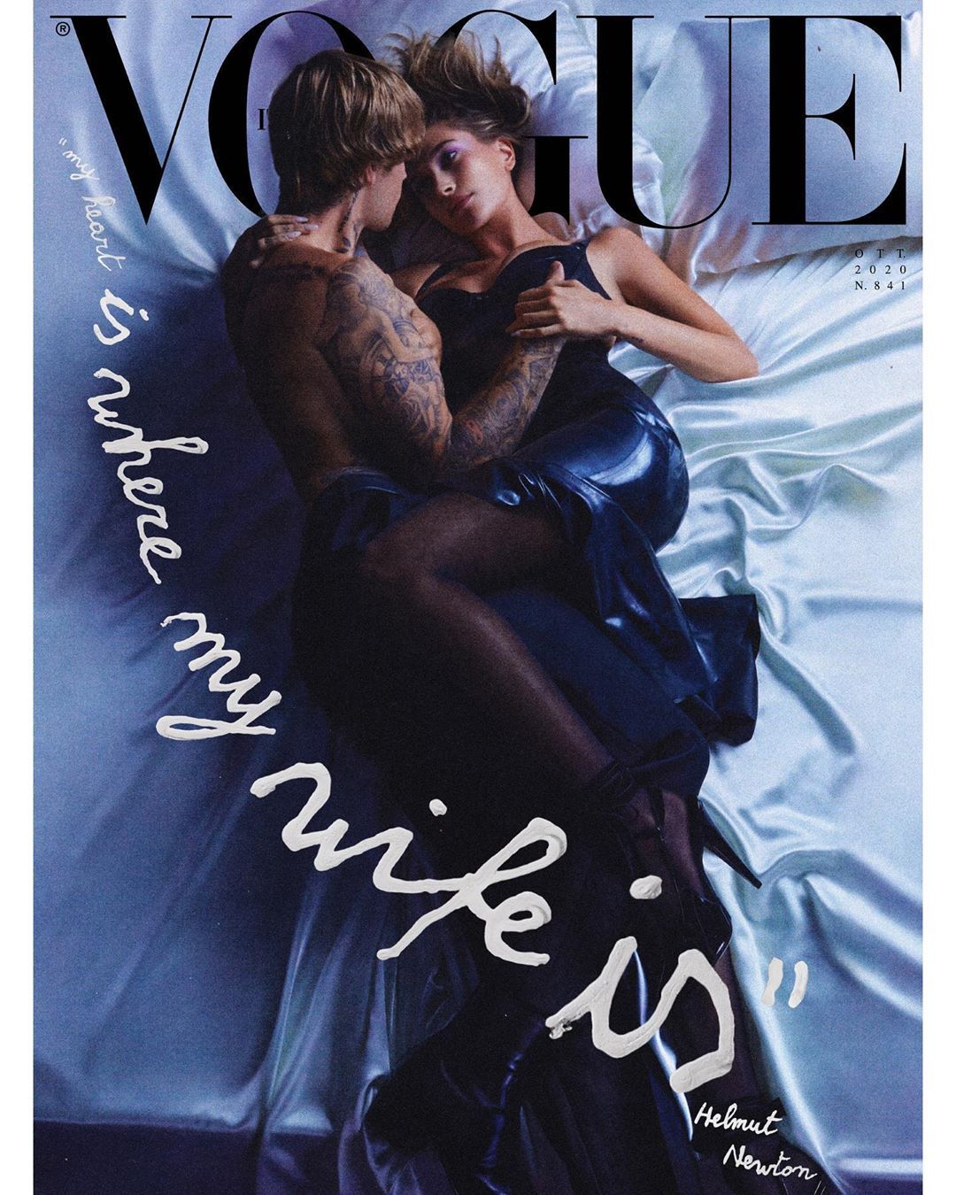 Justin & Hailey Bieber Talk Sex and Latex in 'Vogue Italia'