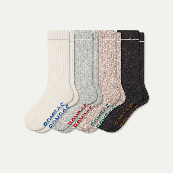 Bombas Women’s Chunky Ragg Calf Sock 4-Pack