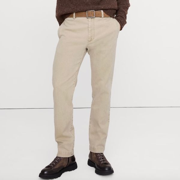 Banana Republic Straight Brushed Italian Chino