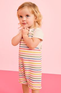 Hanna Andersson Baby Easter T-Shirt & French Terry Shortalls Set