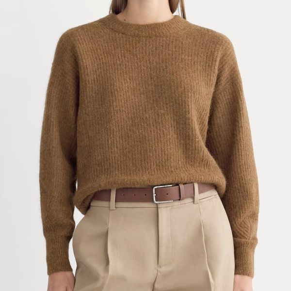 Everlane The Cocoon Crew in Alpaca