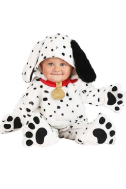Fun Costumes Plush Dalmatian Puppy Jumpsuit