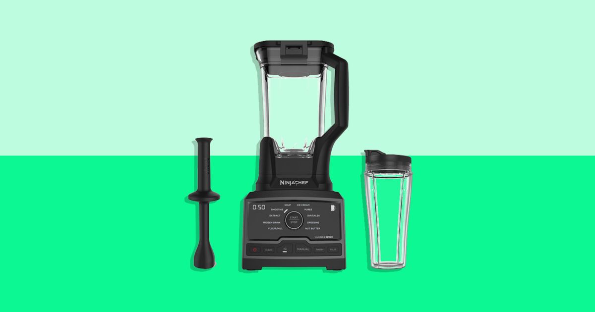 Ninja Chef 1500 Watt Blender with Auto-IQ and Smoothie Cup, CT810 