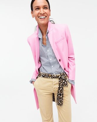 A pink look from J.Crew. 