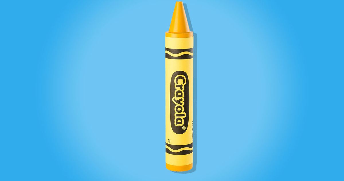 yellow crayola crayon