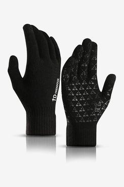 Whiie891203 Winter Warm Gloves,Winter Women Fashion Outdoor Cycling Thermal Touch Screen Full Finger Gloves Black