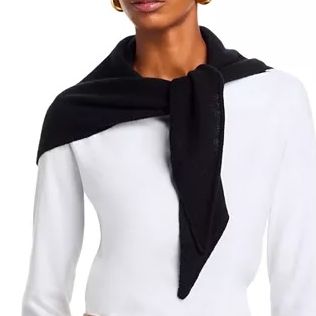 C by Bloomingdale's Cashmere Knit Triangle Scarf