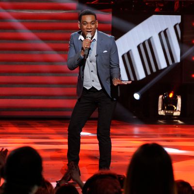 Josh Ledet performs in front of the Judges on AMERICAN IDOL