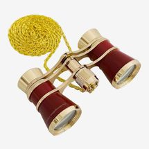 Met Opera Red & Gold Chain Opera Glasses