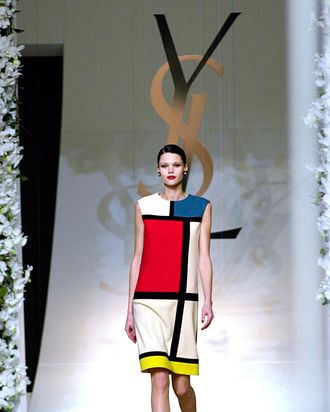 Saint Laurent's Mondrian dress.
