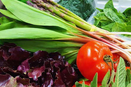 Rustic Roots Organic Fruit & Veggie Basket