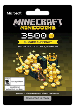 Minecoins 3,500-Coin In-Game Currency Card