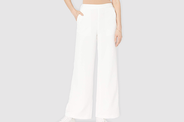 The Drop Women's Rosa Wide Leg Pull-on Soft Trouser
