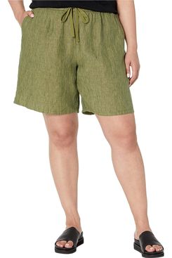 Eileen Fisher Midthigh Linen Shorts