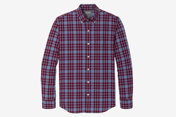 Men’s Slim Fit Washed Button Down, Hardy Plaid