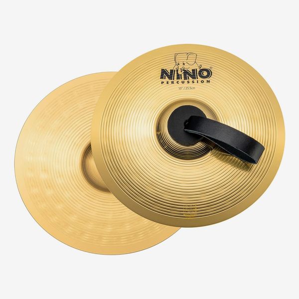 Brass Cymbals with Straps, Handheld 10” Pair