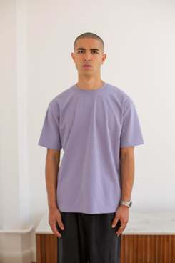Laine Basic Organic T-shirt in Lilac
