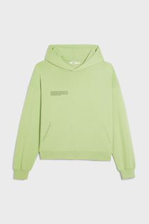 Pangaia Lightweight Recycled-Cotton Hoodie, Fern Green