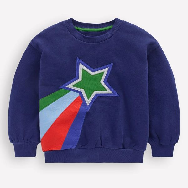 Mini Boden Fun Sweatshirt - Colourblock Stars