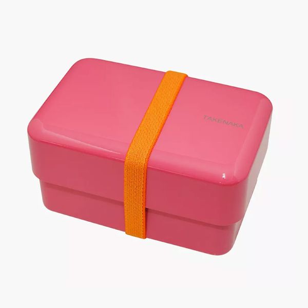 Takenaka Rectangle Bento Box and Chopsticks in Power Pink