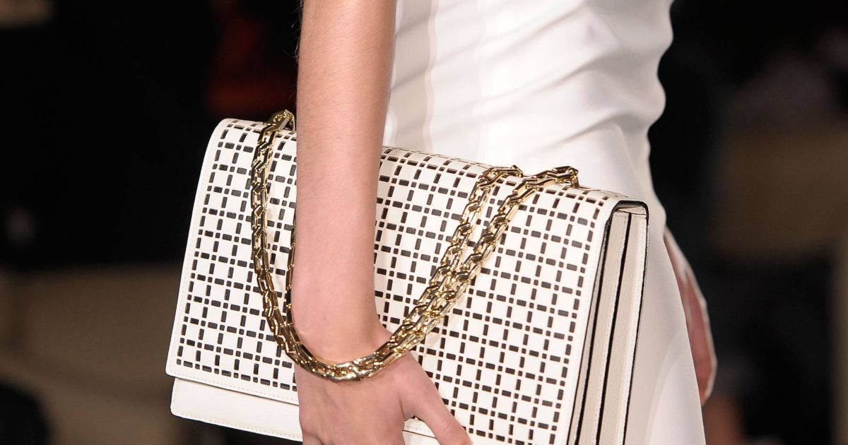 Zoom Shot: Victoria Beckham’s Laser-Cut Leather Shoulder Bag