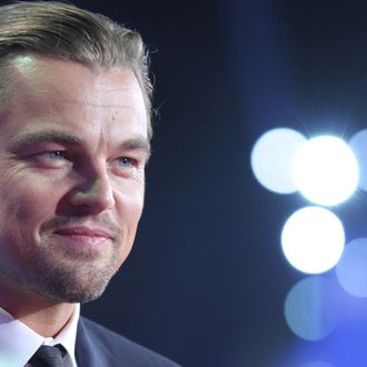 QINGDAO,CHINA - SEPTEMBER 22:US actor Leonardo DiCaprio attends the official launch of Qingdao Oriental Movie Metropolis on Sunday Sep 22,2013 in Qingdao,Shandong province,China.(Photo by TPG/Getty Images)