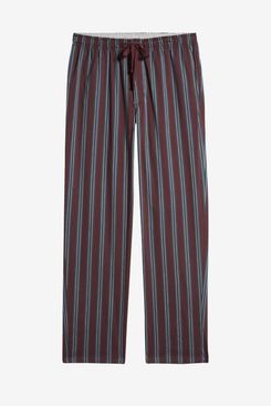 Nordstrom Woven Pajama Pants - Burgundy Stripe