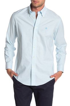 Brooks Brothers bengal striped long sleeves slim fit shirt 
