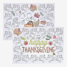 Iconikal Color-Your-Own Reversible Paper Place Mats