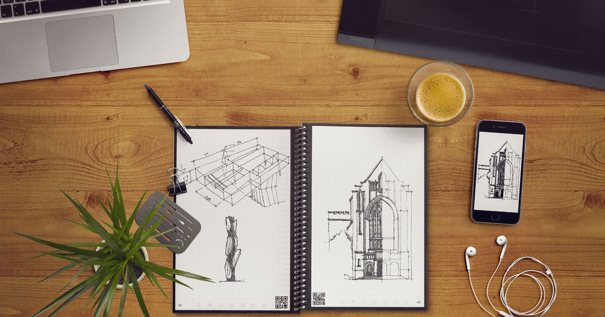 This endlessly reusable notebook turns my doodles into emails