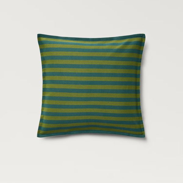 Mango Cotton Cushion Cover With Woven Stripe 50x50cm