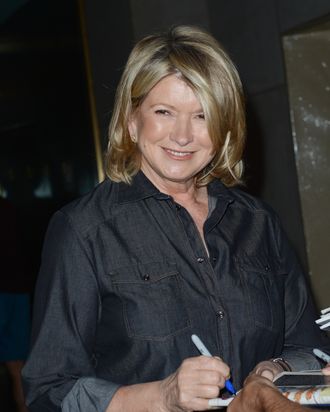 TV personality Martha Stewart leaves the 