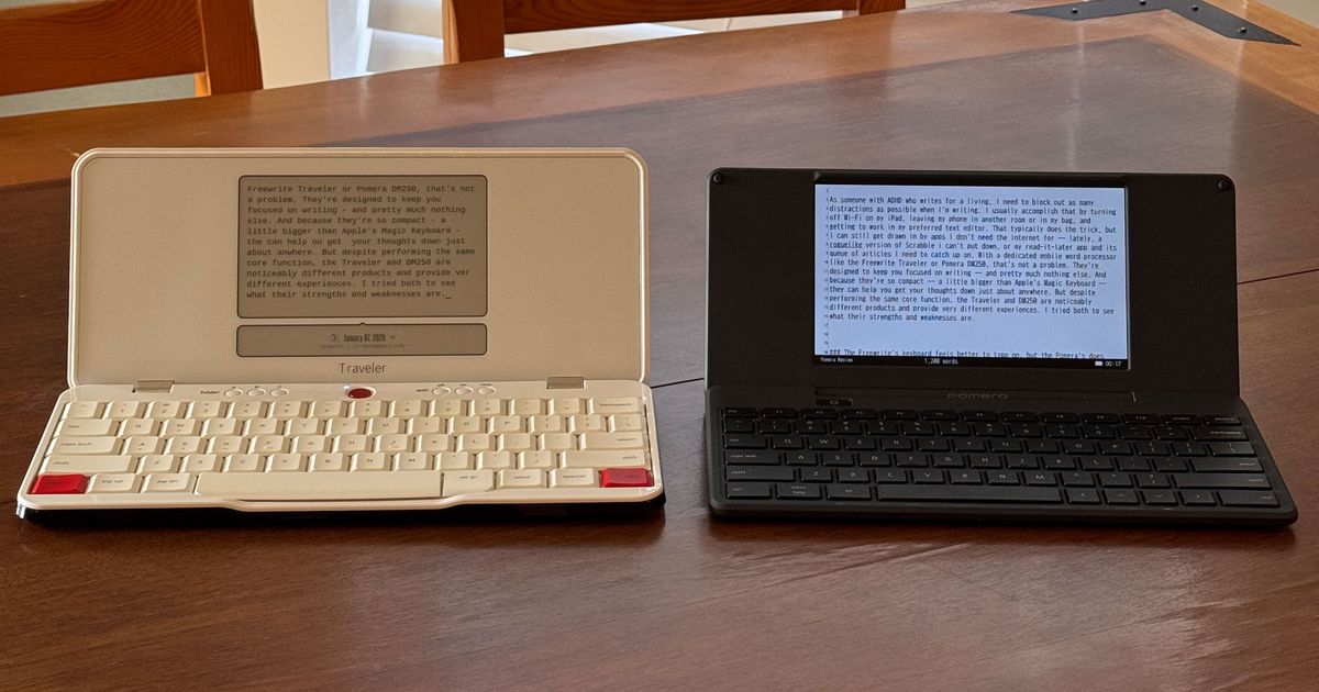 Mobile Word Processors Let Me Write Without Any Distractions