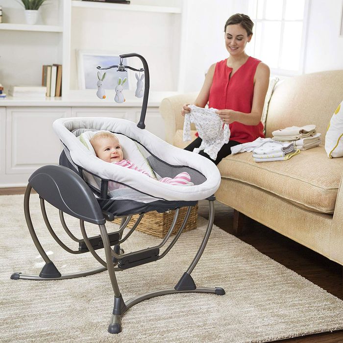 swing and bassinet combo