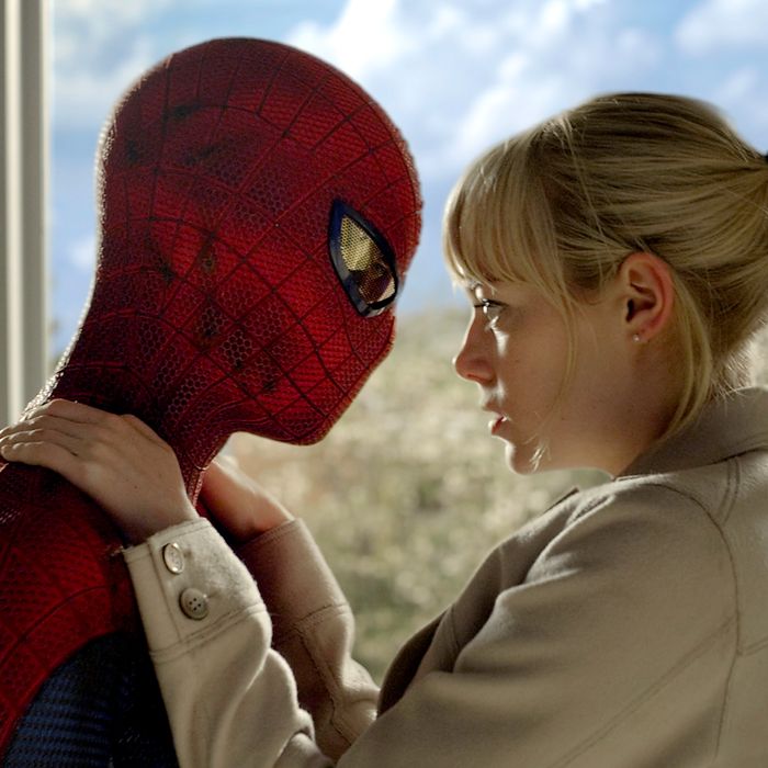 Andrew Garfield as Spider-Man and Emma Stone star in Columbia Pictures' 