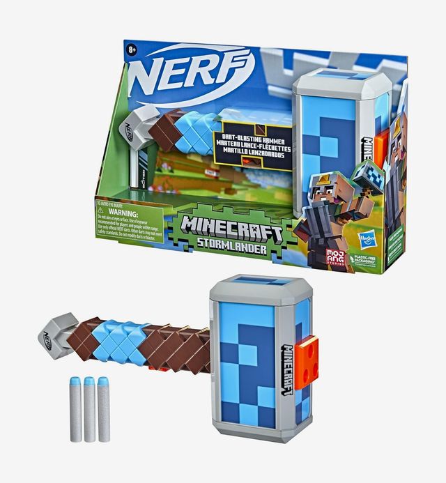 Nerf Minecraft Stormlander Dart-Blasting Hammer