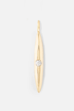 Ochre Objects Single Diamond Long Seed Charm