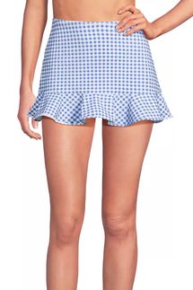 Lands’ End Ruffle Hem Mini Swim Skirt
