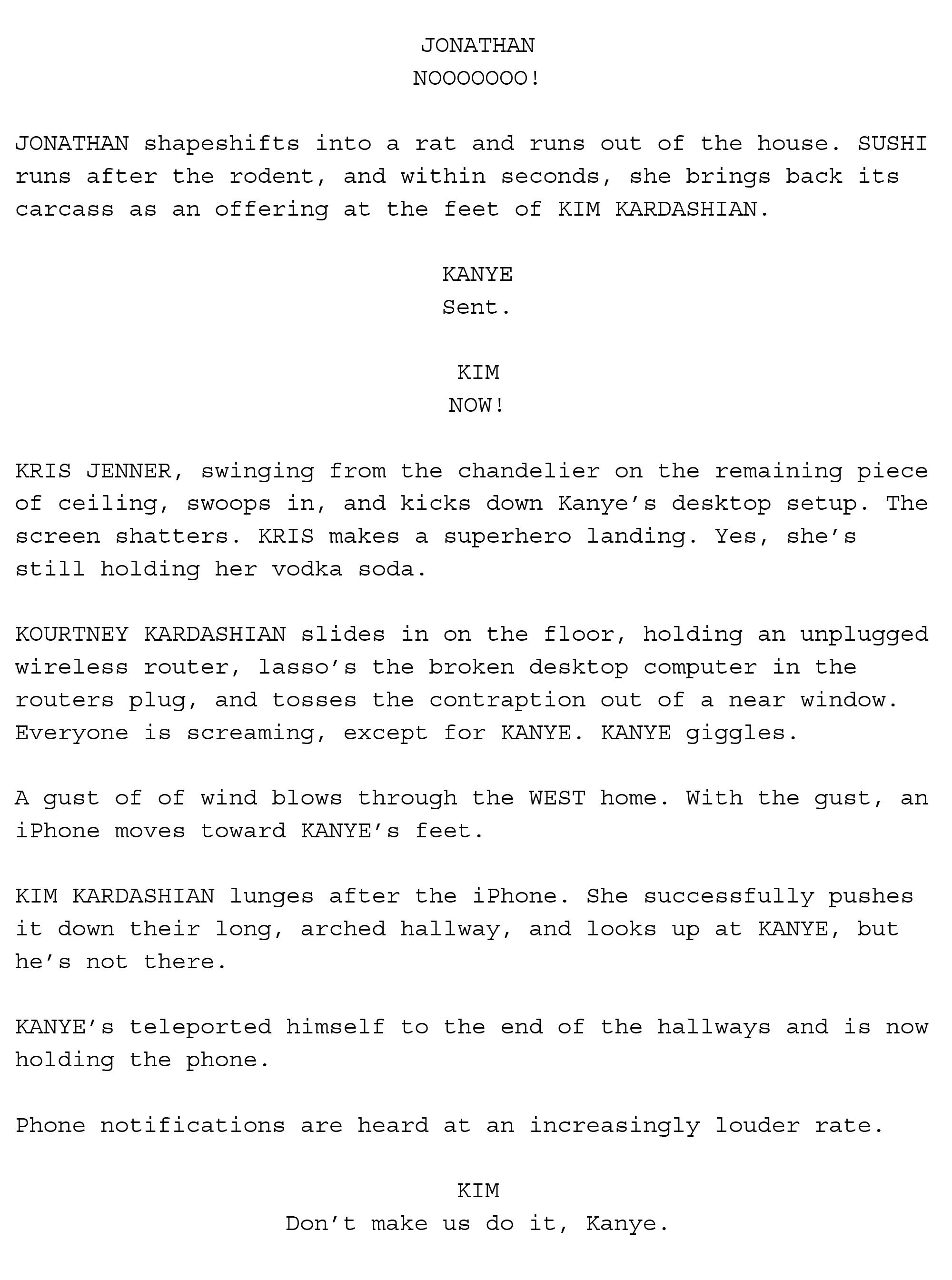 Script Kanye Fanfiction Based Off Kanye West’s Trump Tweets