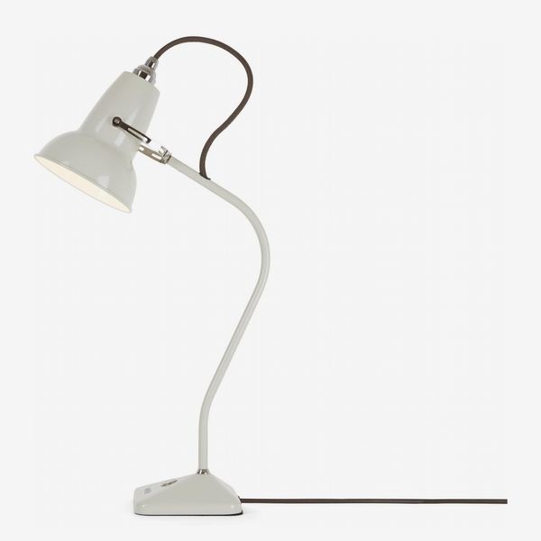 Anglepoise Original 1227 Mini Table Lamp - Linen White with Grey Cable