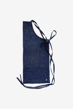 White Bark Workwear Denim Full Cross-Back Apron